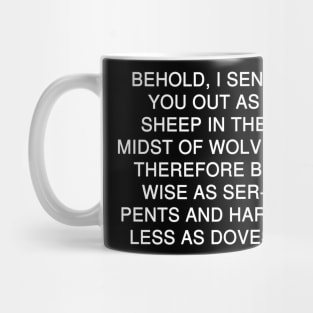 Matthew 10:16 Bible Verse Text (NKJV) Mug